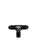 Fragola -4AN Tee 1/8 NPT On The Side - Black