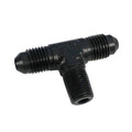 Fragola -4AN Tee 1/8 NPT On The Side - Black