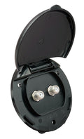 COMPACT ENCLOSURE DUAL CABLE BLACK