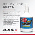 Red Line 5W50 Motor Oil - Quart