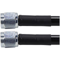 Coated Braided Line 12in #4Hose -4Str/-4Str Steel