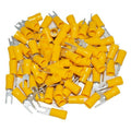 YELLOW VINYL SPADE TERMINAL 12-10 GAUGE #6 - PACKAGE OF 100