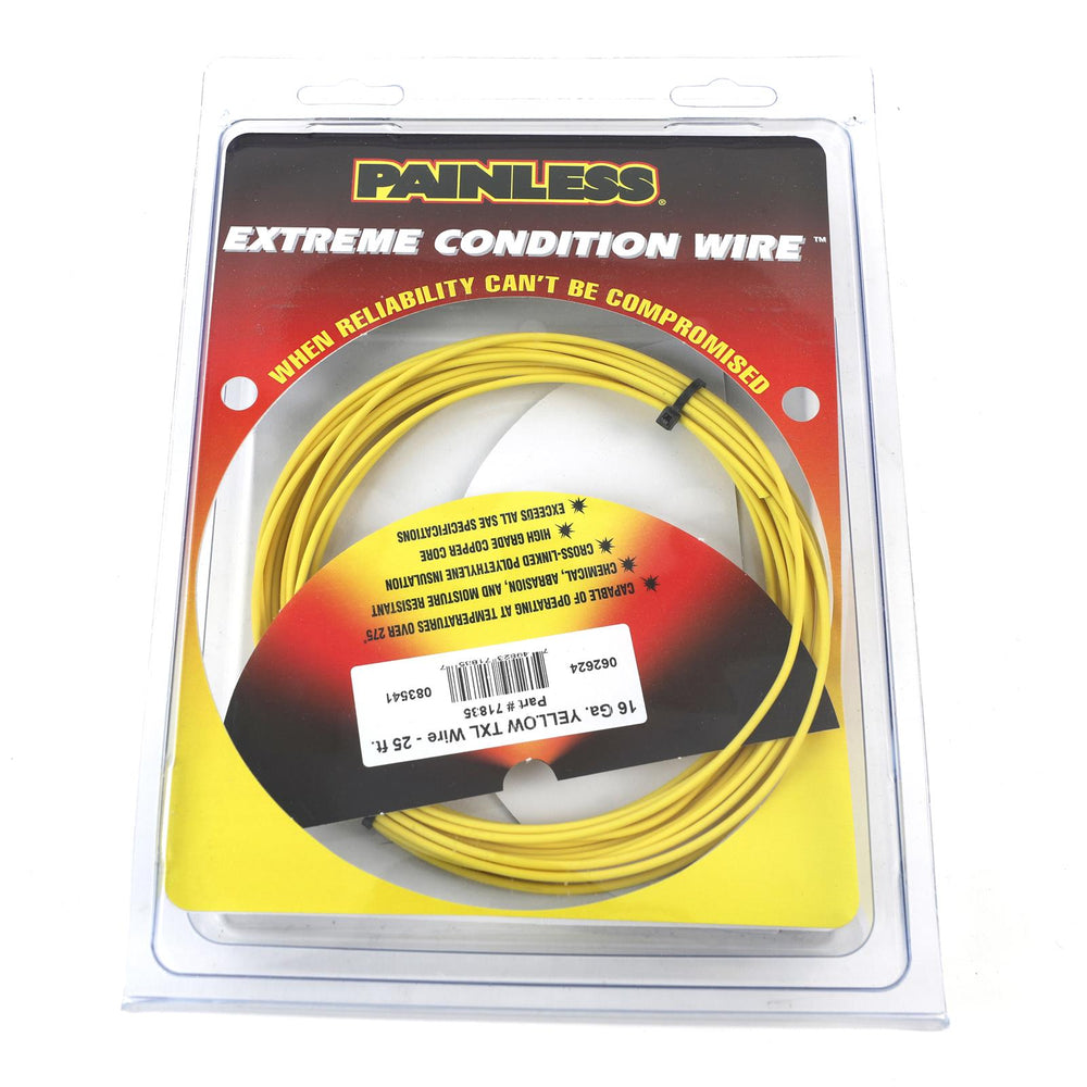 16 GAUGE YELLOW TXL WIRE (25 FT.)
