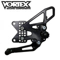 Vortex Racing Rearsets Replacement Dual Thread Shift Rod- Black