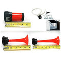 AIR HORN RED 164/216MM 2 PIPES