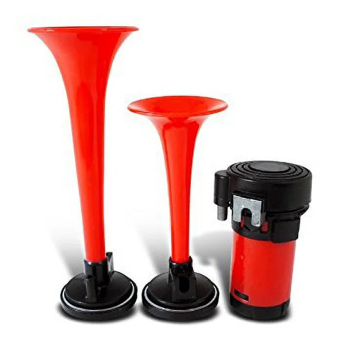 AIR HORN RED 164/216MM 2 PIPES