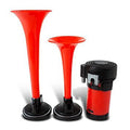AIR HORN RED 164/216MM 2 PIPES