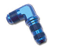 Russell Performance -6 AN 90 Degree Flare Bulkhead (Black)