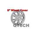 HUB COVER 8 ON 61/2IN FOR 8000 LBS AXLE; CHROME ABS