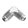 08 MALE 90 DEGREE AN/JIC FLARE ADAPTER CLEAR