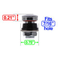 FLUSH MOUNT VALVE STEMSSLOTTED CAP VALVE STEMS CLAMSHELL
