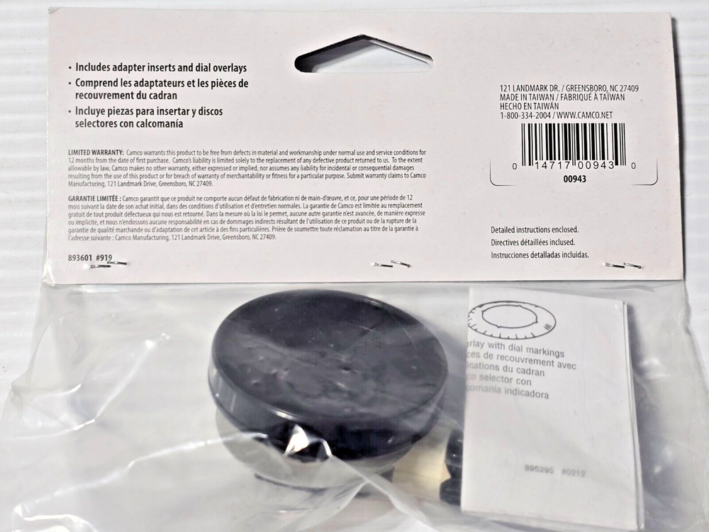 KNOB KIT - GAS RANGE TOP BURNER BL