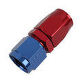 Fragola -8AN Straight Pro-Flow Hose End - Blue/Red