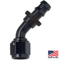 Fragola -6AN x 90 Degree Union Fitting - Black
