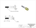 3/8in-24 Threaded Clevis