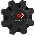 Vision Wheel MB 550 CAP BLK RED LOGO C550MB