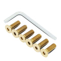 NRG Steering Wheel Screw Upgrade Kit (Conical) - Chrome Gold
