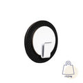 CLEVER WHITE MAGNETIC HOOK AND BLACK METAL NANO GEL PAD