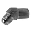 45 Male Elbow #6 To 3/8 Npt Steel Fitting