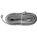 REMOTE CABLE 25FT TELCORD MODULAR 26AWG 6CNDCT FLAT CROSSWIRED SILVER UL
