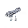 REMOTE CABLE 25FT TELCORD MODULAR 26AWG 6CNDCT FLAT CROSSWIRED SILVER UL