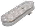 LED TAIL LIGHT OVAL;CLEAR LENS;RED