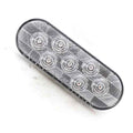 LED TAIL LIGHT OVAL;CLEAR LENS;RED