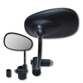 MATTE BLACK BAR-END MIRROR