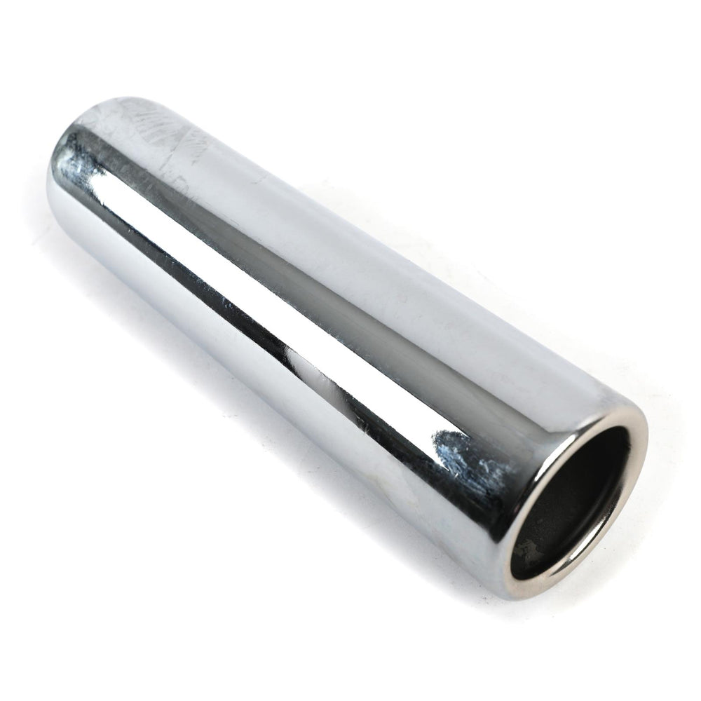 EXHAUST TIP 2.25IN ID ROLLED PENCIL OUTLET 9IN OAL CHROME