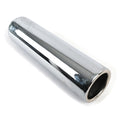 EXHAUST TIP 2.25IN ID ROLLED PENCIL OUTLET 9IN OAL CHROME