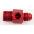 #6 to 3/8 NPT Fuel Press Adapter w/ 1/8 NPT Port