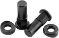 BikeMaster Rim Lock Nuts (Pair) T6 Aluminum/Black