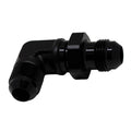 DeatschWerks 8AN Male Flare To 8AN Male Flare Bulkhead Adapter 90-Degree (Incl. Nut)