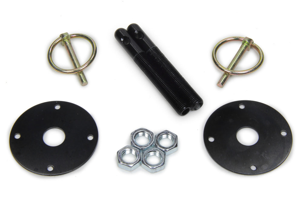 Hood Pin Kit 3/8in Alum Silver 2-pack