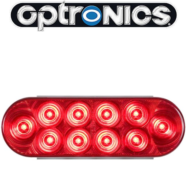 LED TAIL LIGHT W/GROMMET;RED