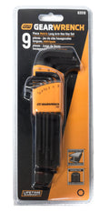 9PC LONG ARM HEX KEY SET METRIC
