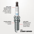 NGK Laser Iridium Spark Plug Box of 4 (SILFER8C7ES)