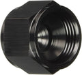 12 TWO PIECE AN/JIC FLARE CAP NUT BLACK