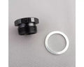 Fragola 9/16-24 Demon Inlet Plug - Blank - Black