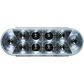 LED TAIL LIGHT OVAL;CLEAR LENS;RED;