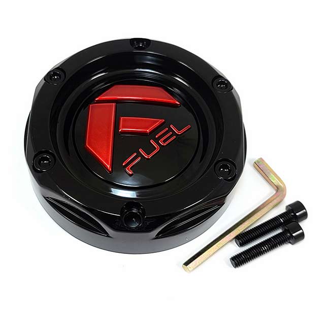 FUEL UTV BOLT ON CAP-GL-BLK BLUE TI