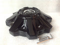 FUEL 8LUG CAP W/ RISER GLOSS BLACK
