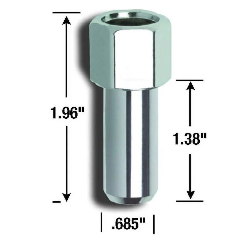 7/16IN CRAGAR SST OPEN END LUG NUTS 4 BAGGED