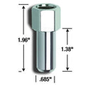 7/16IN CRAGAR SST OPEN END LUG NUTS 4 BAGGED