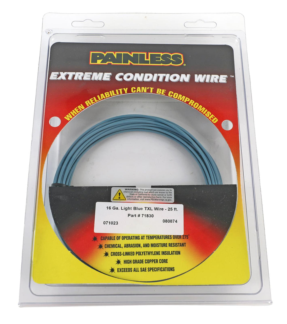 WIRE TXL 16GA LT BLUE 25