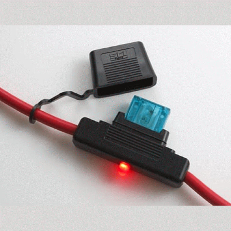 IN-LINE FUSE HOLDER WITH INDICATING LEDS - MAXI FUSES