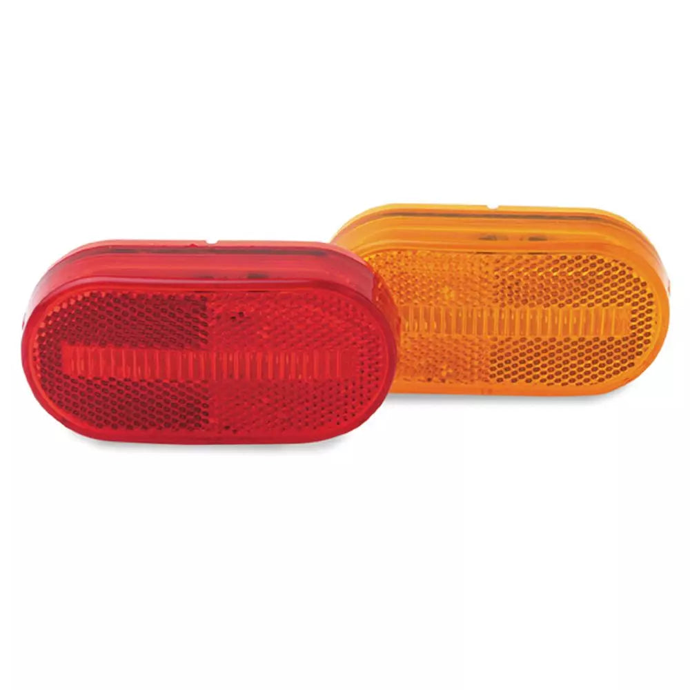 4IN X 2IN AMBER OBLONG MARKER LIGHT 4 LED 2 WIRE