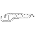 Cometic Ford EAO Cosworth YB .060in AFM Oil Pan Gasket - Pan Rails Only