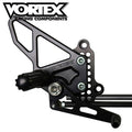 Vortex Racing Rearsets Replacement Female Shift Rod- Black