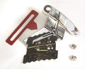 Timing Tab With Adjustable Pointer Chrome Chevrolet Small Block with 8 Inch Balancer Mr Gasket